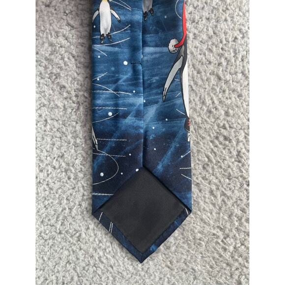 Celebrate Together Tie Mens One Size Christmas Penguin Santa Clause Kohls NWT - Picture 7 of 8